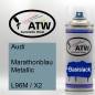 Preview: Audi, Marathonblau Metallic, L96M / X2: 400ml Sprühdose, von ATW Autoteile West.